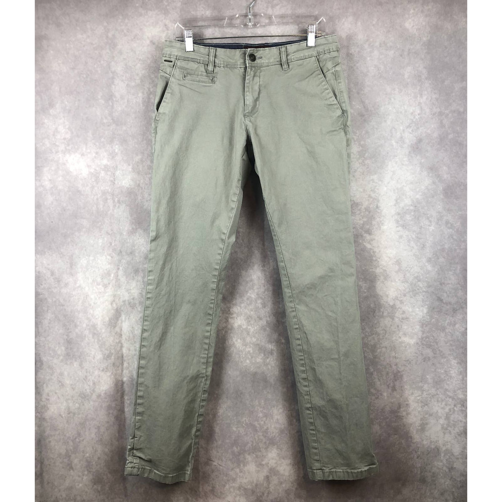 Zara Man Pants Light Gray Cotton Stretch Size 30 X 32